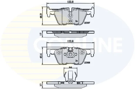 Comline - Гальмівні колодки до дисків COMLINE CBP02131