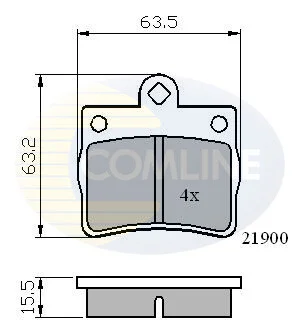 Comline - Гальмівні колодки до дисків COMLINE CBP0220