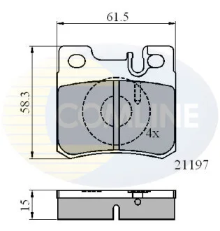Comline - Гальмівні колодки до дисків COMLINE CBP0226