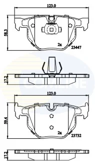 Comline - Гальмівні колодки до дисків COMLINE CBP02295