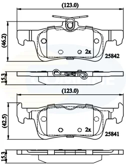 Comline - Гальмівні колодки до дисків COMLINE CBP02335