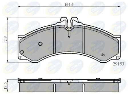 Comline - Гальмівні колодки до дисків COMLINE CBP0271