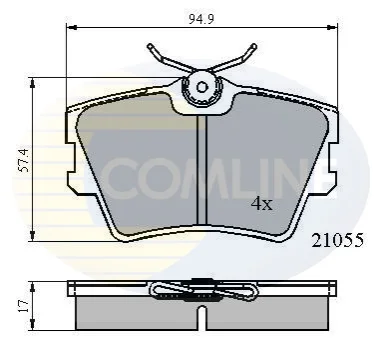 Comline - Гальмівні колодки до дисків COMLINE CBP0272 (фото 1)