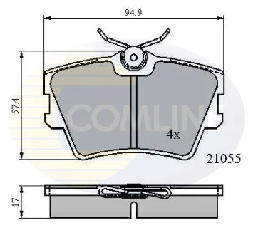 Comline - Гальмівні колодки до дисків COMLINE CBP0272
