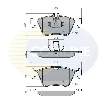 Comline - Гальмівні колодки до дисків COMLINE CBP0274