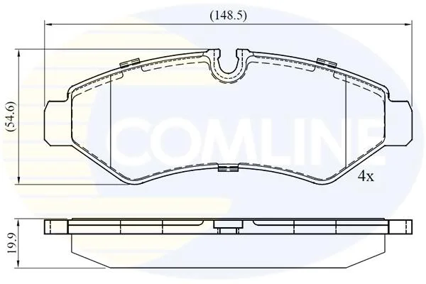 Comline - Гальмівні колодки до дисків COMLINE CBP02762 (фото 1)