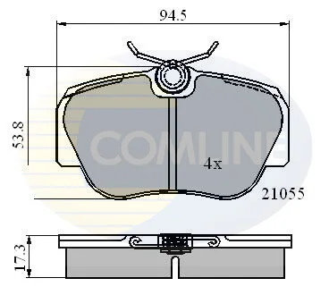 Comline - Гальмівні колодки до дисків COMLINE CBP0328