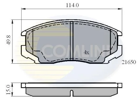 Comline - Гальмівні колодки до дисків COMLINE CBP0415