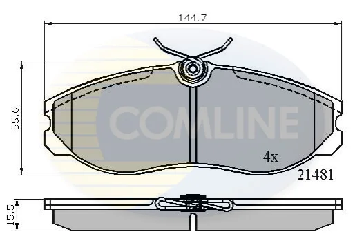 Comline - Гальмівні колодки до дисків COMLINE CBP0447 (фото 1)
