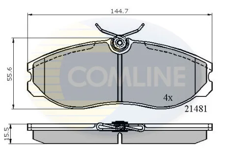 Comline - Гальмівні колодки до дисків COMLINE CBP0447
