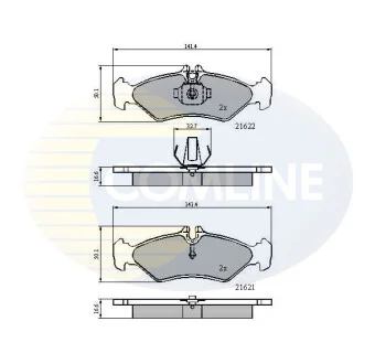 Comline - Гальмівні колодки до дисків COMLINE CBP0453