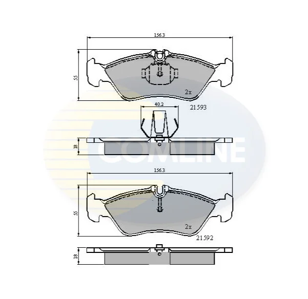 Comline - Гальмівні колодки до дисків COMLINE CBP0478 (фото 1)