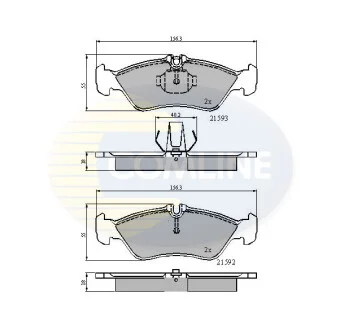 Comline - Гальмівні колодки до дисків COMLINE CBP0478