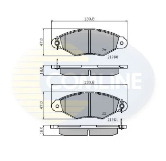 Comline - Гальмівні колодки до дисків COMLINE CBP0485