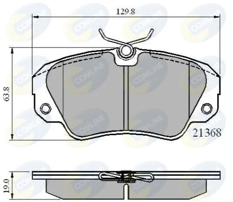 Comline - Гальмівні колодки до дисків COMLINE CBP0493 (фото 1)