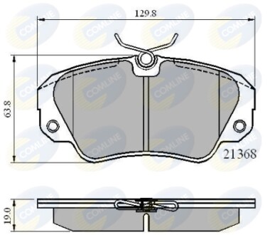 - Гальмівні колодки до дисків COMLINE CBP0493 (фото 1)