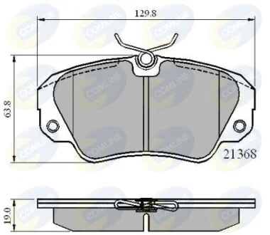 Comline - Гальмівні колодки до дисків COMLINE CBP0493