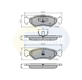 Comline - Гальмівні колодки до дисків COMLINE CBP0502