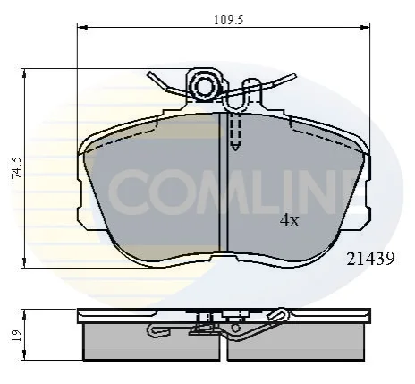 Comline - Гальмівні колодки до дисків COMLINE CBP0503 (фото 1)