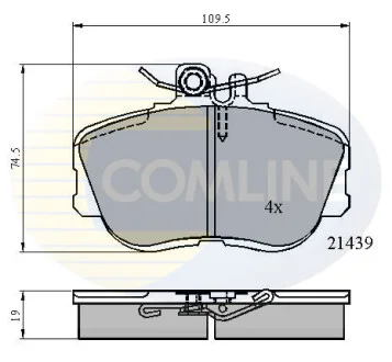 Comline - Гальмівні колодки до дисків COMLINE CBP0503