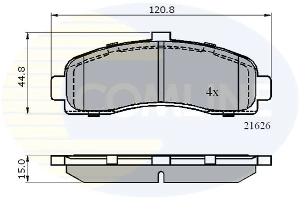Comline - Гальмівні колодки до дисків COMLINE CBP0508 (фото 1)
