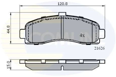 Comline - Гальмівні колодки до дисків COMLINE CBP0508