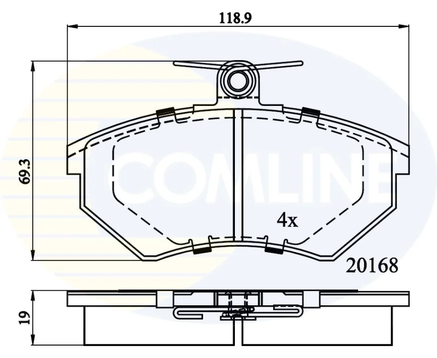 Comline - Гальмівні колодки до дисків COMLINE CBP0511 (фото 1)