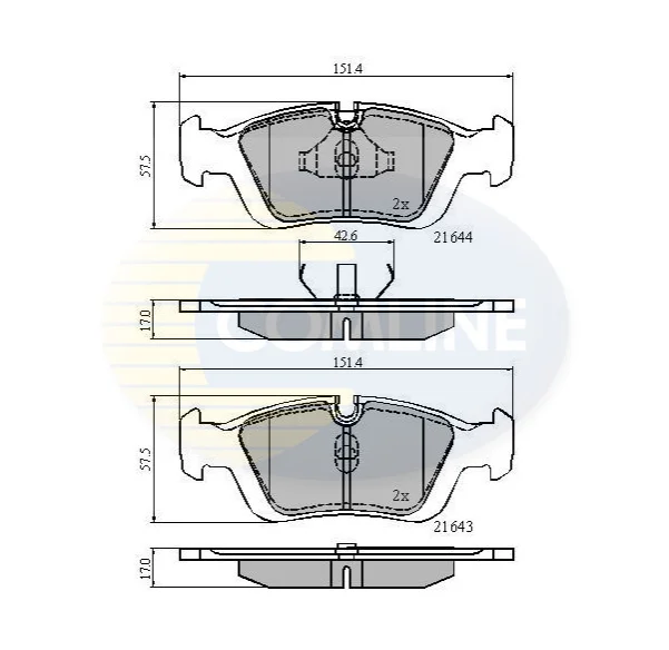 Comline - Гальмівні колодки до дисків COMLINE CBP0513 (фото 1)