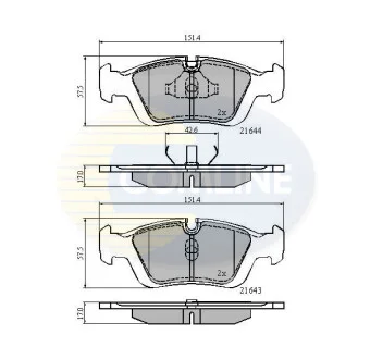 Comline - Гальмівні колодки до дисків COMLINE CBP0513