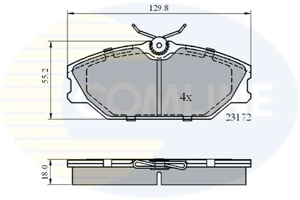 Comline - Гальмівні колодки до дисків COMLINE CBP0526 (фото 1)