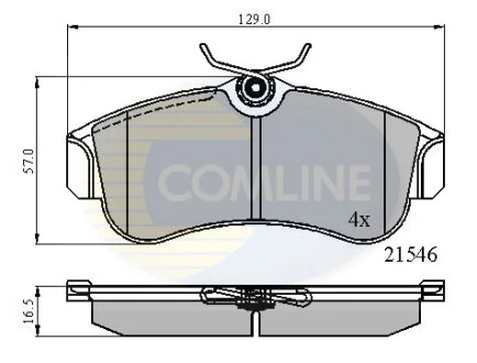 Comline - Гальмівні колодки до дисків COMLINE CBP0566