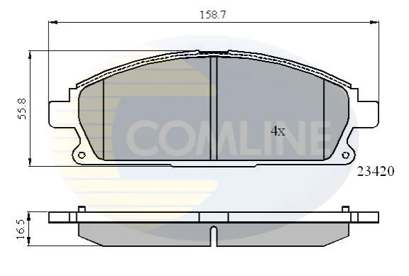 Comline - Гальмівні колодки до дисків COMLINE CBP0591 (фото 1)