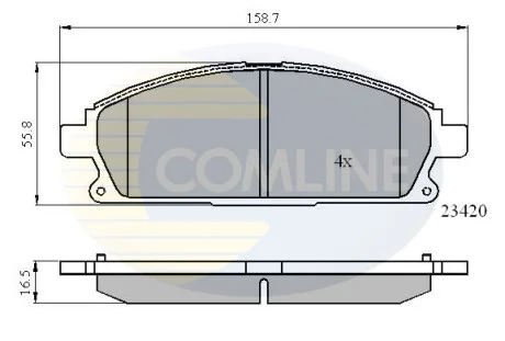 Comline - Гальмівні колодки до дисків COMLINE CBP0591