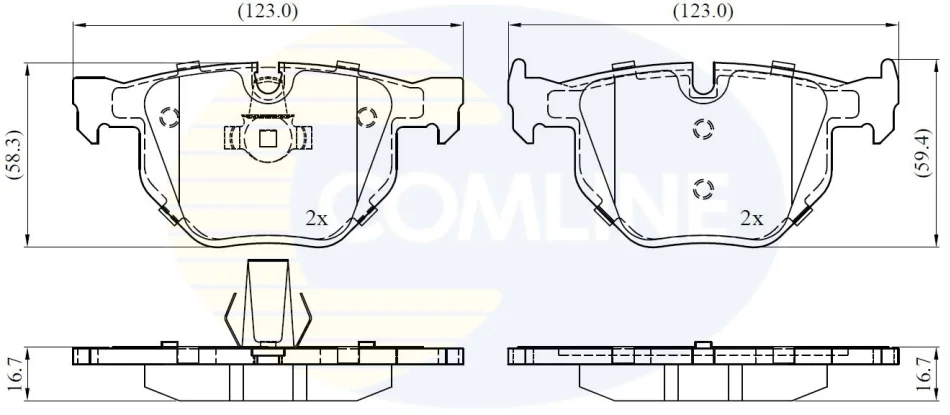 Comline - Гальмівні колодки до дисків COMLINE CBP06001 (фото 1)