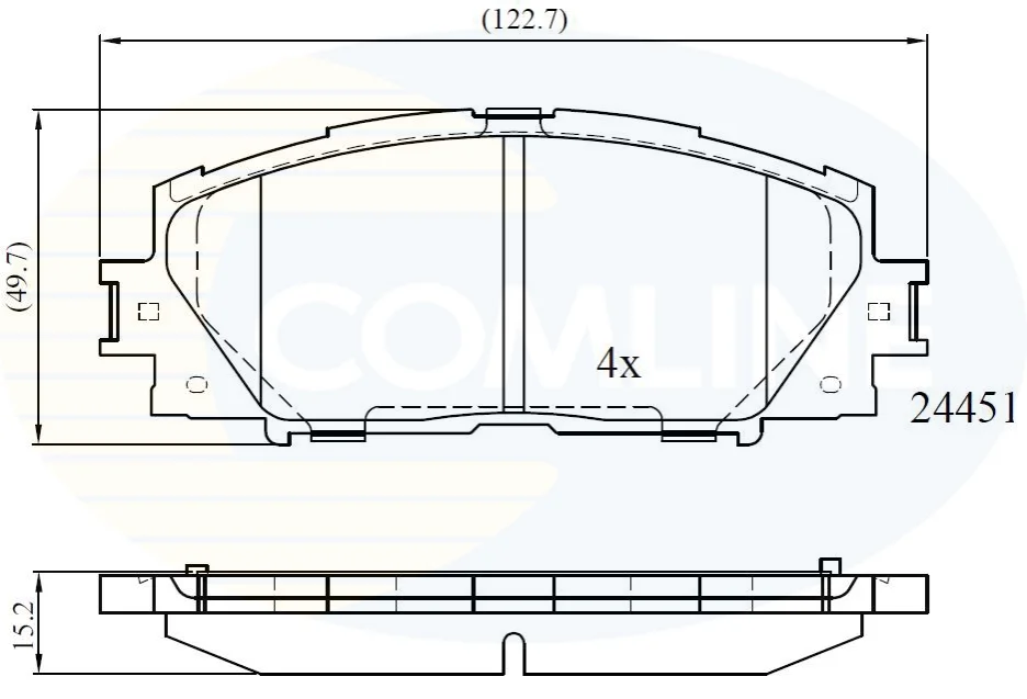 Comline - Гальмівні колодки до дисків COMLINE CBP06014 (фото 1)
