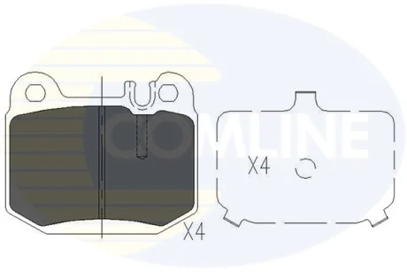 Comline - Гальмівні колодки до дисків COMLINE CBP06025