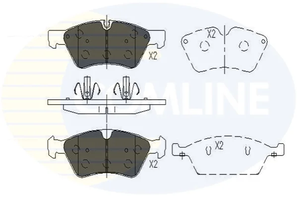 Comline - Гальмівні колодки до дисків COMLINE CBP06060 (фото 1)