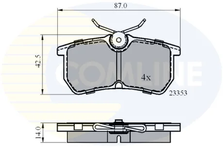 Comline - Гальмівні колодки до дисків COMLINE CBP0705
