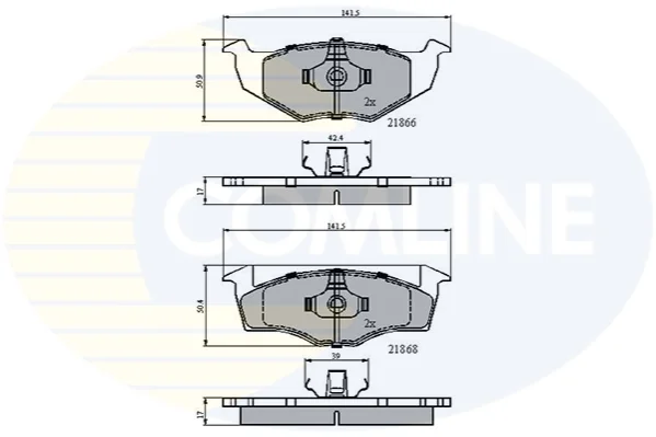 Comline - Гальмівні колодки до дисків COMLINE CBP0707 (фото 1)