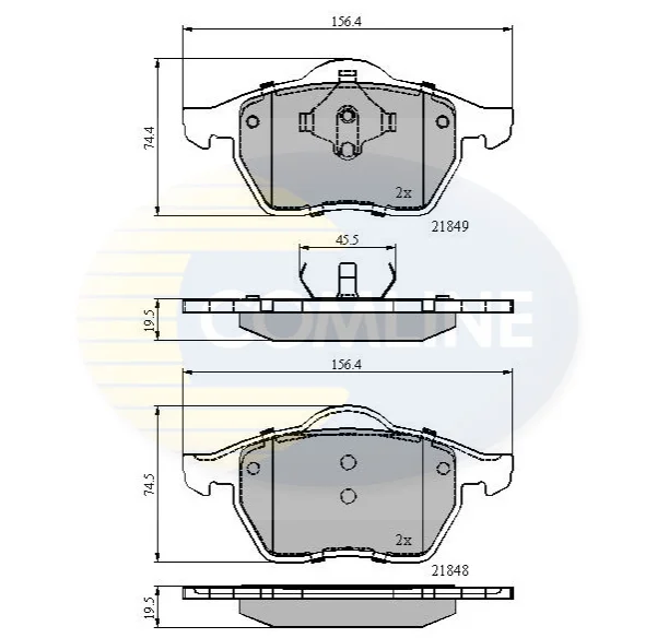 Comline - Гальмівні колодки до дисків COMLINE CBP0715 (фото 1)