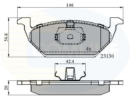 Comline - Гальмівні колодки до дисків COMLINE CBP0737