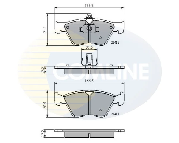 Comline - Гальмівні колодки до дисків COMLINE CBP0738 (фото 1)