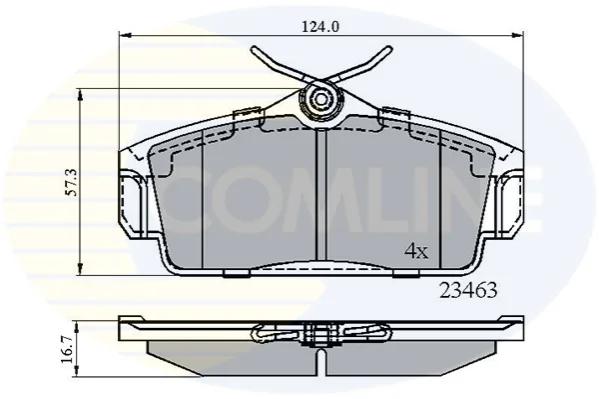Comline - Гальмівні колодки до дисків COMLINE CBP0740 (фото 1)