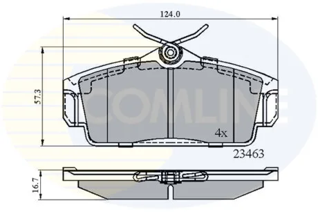 Comline - Гальмівні колодки до дисків COMLINE CBP0740