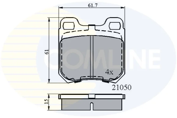 Comline - Гальмівні колодки до дисків COMLINE CBP0741 (фото 1)