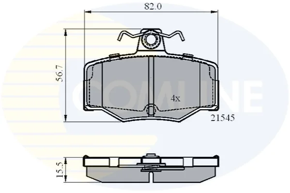Comline - Гальмівні колодки до дисків COMLINE CBP0878 (фото 1)