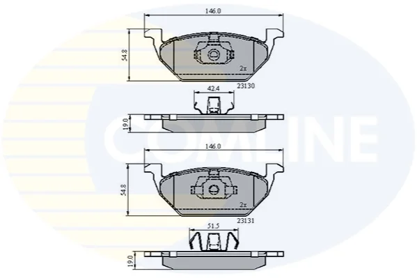 Comline - Гальмівні колодки до дисків COMLINE CBP0889 (фото 1)