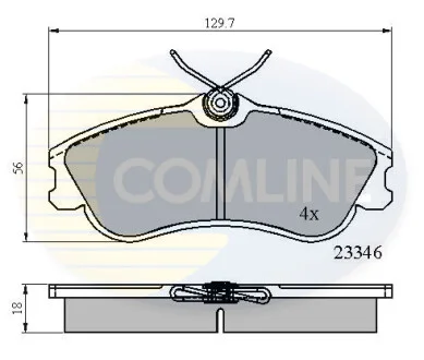 Comline - Гальмівні колодки до дисків COMLINE CBP0892