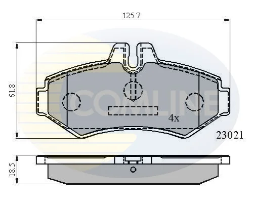 Comline - Гальмівні колодки до дисків COMLINE CBP0914 (фото 1)