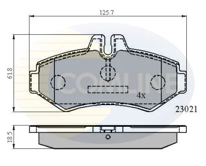 Comline - Гальмівні колодки до дисків COMLINE CBP0914